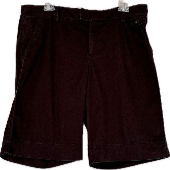 Dockers versatile & comfy Mid-Rise curvy brown shorts! - Picture 6 of 11